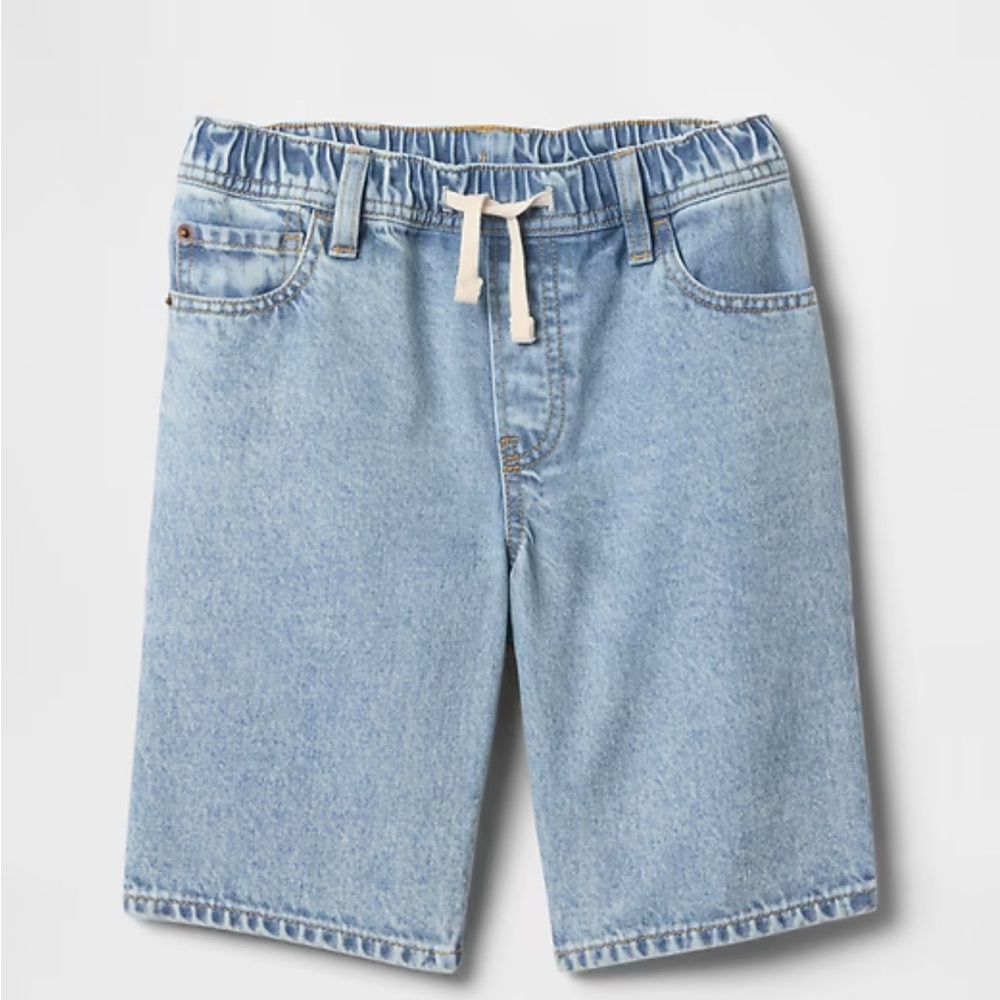 GAP Kids Light Blue Denim Shorts NWT PULL ON LOOSE DENIM SHORTS